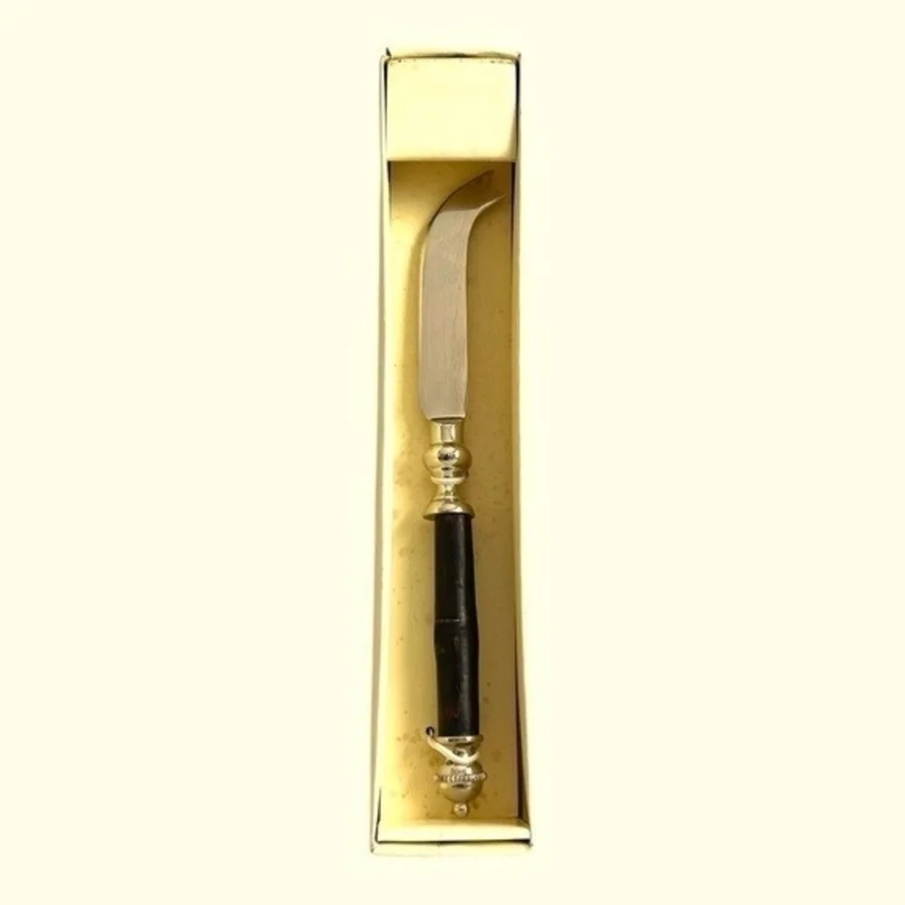 Cypress Home Mango Moon Bamboo Handle Cheese Knife 9.5
